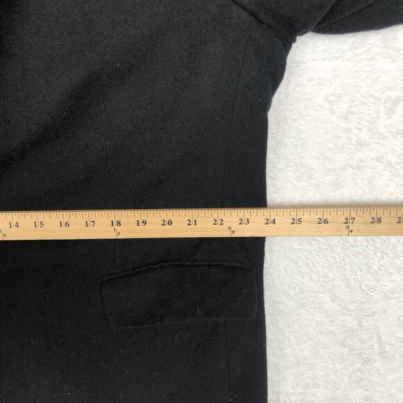 VTG LANDS' END Camel Hair Blazer Men's‎ Sz 48R Black Sport Coat Classic USA Made - Picture 14 of 16